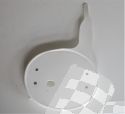 FRONT NUMBER PLATE YAMAHA YZ 125 80, YZ 250/465 80-81 WHITE