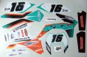 IHR WUNSCH DEKOR KIT VON SCHREMS RACING KOMPLETT KTM EXC 125-450 2014-