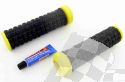 TORC1 RACING ATV/BMX GRIPS, SET OF BLACK OR YELLOW DESIGN