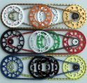 ON REQUEST OFFROAD CHAIN SET WITH THE DOSE FOR KIT SILVER / BLACK / OR COLOURED ON APRILIA RXV/MXV/SXV 450/550 06-