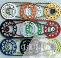 ON REQUEST OFFROAD CHAIN SET WITH THE DOSE FOR KIT SILVER / BLACK / OR COLOURED ONKTM SX 50LC 2002-2008