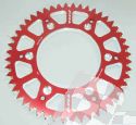 SCHREMS REAR SPROCKET ALU RED 45-Z HONDA CR 125-500 1983-/CRF 250/450 02-/XR 250/400 96-, BETA RR MODELS 13-