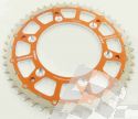 SCHREMS KETTENRAD HINTEN ALU-STAHL KOMBINATION EXTRA-PREMIUM 47-Z ORANGE/SILBER KTM SX 85/105/ XC 105 04-, HUSQVARNA TC 85 14- T-428 T-428