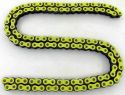 ENUMA CHAIN 525MVXZ2 Q-X-RING ULTRA-STRONG EXTRA-PREMIUM HIGH PERFORMANCE CHAIN 1 METER = 63 LINKS/ROLLING YELLOW (REQUIRED QUANTITY  ROLLS OF ORDER FROM 50-630)