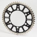 SCHREMS REAR SPROCKET ALU-STEEL FUSION EXTRA-PREMIUM 52-Z BLACK/SILBER