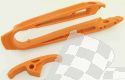 UFO SWINGARM CHAIN SLIDER SX-SXF 07-10 /EXC 08- ORANGE