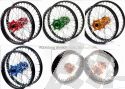 SM PRO PLATINUM KOMPLETT-RAD - BETA - RR 4T & 2T Enduro Bikes (13-17) - hinten (19 x 2.15) - rot Nabe / glanz schwarz Felge / rot Nippel