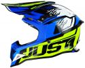 JUST1 HELMT J12 DOMINATOR NEON YELLOW-BLUE