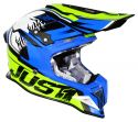 JUST1 MOTO-CROSS PROFI HELM J12 DOMINATOR NEON GELB-BLAU