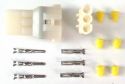SCHREMS 3-PIN INLINE SEALED CONNECTOR SET - CLEAR