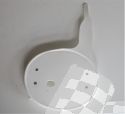 STARTNUMMERSCHILD VORNE YAMAHA YZ 125 80, YZ 250/465 80-81 WEISS