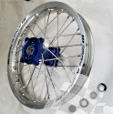 SM PRO PLATINUM COMPLETE-WHEEL - SUZUKI RM85 (02-17), YAMAHA YZ85 (02-22) - Rear (16 x 1.85) - blue Hub / silver Rim / Nickel Nipples