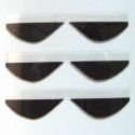 SCHREMS ROLL OFF VISOR MUDFLAP VISOR STRIPES  3 PIECES SMITH WARP