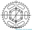 X-GEAR REAR SPROCKET STEEL